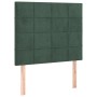 Cabeceros 2 unidades de terciopelo verde oscuro 90x5x78/88 cm de , Cabeceros y pies de cama - Ref: Foro24-3116371, Precio: 70...