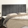 Cabeceros 4 unidades de terciopelo gris oscuro 100x5x78/88 cm de , Cabeceros y pies de cama - Ref: Foro24-3116399, Precio: 11...