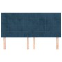 Cabeceros 4 unidades de terciopelo azul oscuro 80x5x78/88 cm de , Cabeceros y pies de cama - Ref: Foro24-3116390, Precio: 98,...
