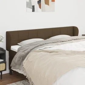 Cabecero de tela gris oscuro 203x23x78/88 cm de , Cabeceros y pies de cama - Ref: Foro24-3117169, Precio: 71,12 €, Descuento: %