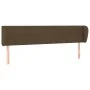 Dark gray fabric headboard 203x23x78/88 cm by , Headboards and footboards - Ref: Foro24-3117169, Price: 71,12 €, Discount: %