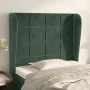 Kopfteil mit dunkelgrünen Samtohren 93x23x118/128 cm von , Kopf- und Fußteile - Ref: Foro24-3117995, Preis: 92,38 €, Rabatt: %