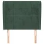 Kopfteil mit dunkelgrünen Samtohren 93x23x118/128 cm von , Kopf- und Fußteile - Ref: Foro24-3117995, Preis: 92,38 €, Rabatt: %
