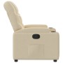 Sillón reclinable de tela color crema en Sillones | Comprar online en Foru.es