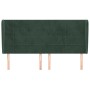 Cabecero con orejas de terciopelo verde oscuro 163x23x118/128cm de , Cabeceros y pies de cama - Ref: Foro24-3118013, Precio: ...