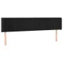 Black velvet headboard 163x16x78/88 cm by , Headboards and footboards - Ref: Foro24-3118824, Price: 79,36 €, Discount: %