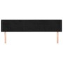 Cabecero de terciopelo negro 163x16x78/88 cm de , Cabeceros y pies de cama - Ref: Foro24-3118824, Precio: 75,82 €, Descuento: %