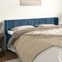 Dark blue velvet headboard 163x16x78/88 cm by , Headboards and footboards - Ref: Foro24-3118826, Price: 71,84 €, Discount: %