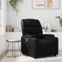 Sillón reclinable de piel sintética negra en Sillones | Comprar online en Foru.es