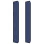 Cabecero con orejas de tela azul 163x16x118/128 cm de , Cabeceros y pies de cama - Ref: Foro24-3119592, Precio: 112,45 €, Des...