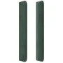 Headboard with dark green velvet ears 163x16x118/128cm by , Headboards and footboards - Ref: Foro24-3119637, Price: 128,62 €,...