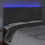 Dark gray velvet headboard with LED lights 160x5x118/128 cm by , Headboards and footboards - Ref: Foro24-3122479, Price: 128,...