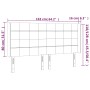 Cabecero con LED de terciopelo gris claro 163x16x118/128 cm de , Cabeceros y pies de cama - Ref: Foro24-3124102, Precio: 132,...