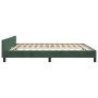 Estructura cama con cabecero terciopelo verde oscuro 180x200 cm de , Camas y somieres - Ref: Foro24-3125772, Precio: 273,17 €...