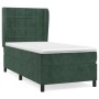 Cama box spring con colchón terciopelo verde oscuro 90x200 cm de , Camas y somieres - Ref: Foro24-3129192, Precio: 389,02 €, ...