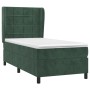 Cama box spring con colchón terciopelo verde oscuro 90x200 cm de , Camas y somieres - Ref: Foro24-3129192, Precio: 389,02 €, ...