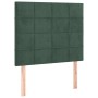 Cama box spring con colchón terciopelo verde oscuro 90x200 cm de , Camas y somieres - Ref: Foro24-3129192, Precio: 389,02 €, ...