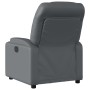 Sillón reclinable de piel sintética gris en Sillones | Comprar online en Foru.es