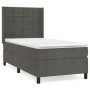 Cama box spring con colchón terciopelo gris oscuro 80x200 cm de , Camas y somieres - Ref: Foro24-3132646, Precio: 333,10 €, D...