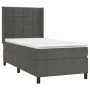 Cama box spring con colchón terciopelo gris oscuro 80x200 cm de , Camas y somieres - Ref: Foro24-3132646, Precio: 333,10 €, D...