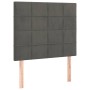 Cama box spring con colchón terciopelo gris oscuro 80x200 cm de , Camas y somieres - Ref: Foro24-3132646, Precio: 333,10 €, D...