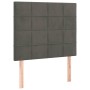 Cama box spring con colchón terciopelo gris oscuro 80x200 cm de , Camas y somieres - Ref: Foro24-3137810, Precio: 354,28 €, D...