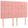 Cama box spring con colchón terciopelo rosa 140x200 cm de , Camas y somieres - Ref: Foro24-3137850, Precio: 522,05 €, Descuen...