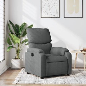 Sillón reclinable de tela gris oscuro en Sillones | Comprar online en Foru.es