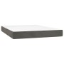 Cama box spring con colchón terciopelo gris oscuro 140x200 cm de , Camas y somieres - Ref: Foro24-3137846, Precio: 518,10 €, ...