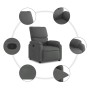 Sillón reclinable de tela gris oscuro en Sillones | Comprar online en Foru.es