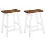 Taburetes de cocina 2 unidades madera maciza de vidaXL, Taburetes de cocina - Ref: Foro24-245546, Precio: 96,87 €, Descuento: %