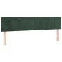 Cabeceros 2 unidades de terciopelo verde oscuro 80x5x78/88 cm de , Cabeceros y pies de cama - Ref: Foro24-346071, Precio: 53,...