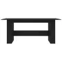 Mesa de comedor de madera de ingeniería negro 180x90x76 cm de , Mesas de cocina y de comedor - Ref: Foro24-800469, Precio: 14...
