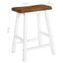 Taburetes de cocina 2 unidades madera maciza de vidaXL, Taburetes de cocina - Ref: Foro24-245546, Precio: 96,87 €, Descuento: %