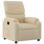 Sillón reclinable de tela color crema en Sillones | Comprar online en Foru.es