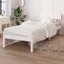 Estructura de cama madera maciza de pino 90x200 cm de , Camas y somieres - Ref: Foro24-810133, Precio: 97,37 €, Descuento: %