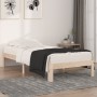 Estructura de cama madera maciza 90x190 cm de , Camas y somieres - Ref: Foro24-810330, Precio: 65,88 €, Descuento: %