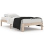 Estructura de cama madera maciza 90x190 cm de , Camas y somieres - Ref: Foro24-810330, Precio: 65,88 €, Descuento: %