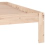 Estructura de cama de madera maciza de pino 140x190 cm de , Camas y somieres - Ref: Foro24-810345, Precio: 94,86 €, Descuento: %