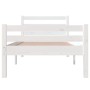 Estructura de cama madera maciza blanca 100x200 cm de , Camas y somieres - Ref: Foro24-814810, Precio: 111,71 €, Descuento: %