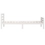 Estructura de cama madera maciza blanca 100x200 cm de , Camas y somieres - Ref: Foro24-814810, Precio: 111,71 €, Descuento: %