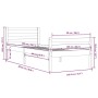 Estructura de cama madera maciza blanca 100x200 cm de , Camas y somieres - Ref: Foro24-814810, Precio: 111,71 €, Descuento: %