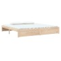 Estructura de cama madera maciza 200x200 cm de , Camas y somieres - Ref: Foro24-814969, Precio: 148,00 €, Descuento: %