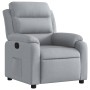 Sillón reclinable de tela gris claro en Sillones | Comprar online en Foru.es