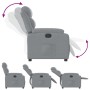 Sillón reclinable de tela gris claro en Sillones | Comprar online en Foru.es