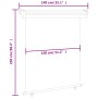 Toldo lateral de balcón azul 140x250 cm de , Sombrillas - Ref: Foro24-48426, Precio: 71,91 €, Descuento: %