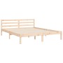 Estructura de cama con cabecero madera maciza 160x200 cm de , Camas y somieres - Ref: Foro24-3194061, Precio: 154,57 €, Descu...