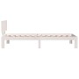 Estructura de cama madera maciza individual blanco 75x190 cm de , Camas y somieres - Ref: Foro24-810456, Precio: 93,86 €, Des...