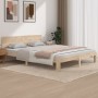 Estructura de cama de madera maciza de pino 160x200 cm de , Camas y somieres - Ref: Foro24-810505, Precio: 127,64 €, Descuent...