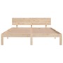 Estructura de cama de madera maciza de pino 160x200 cm de , Camas y somieres - Ref: Foro24-810505, Precio: 127,64 €, Descuent...